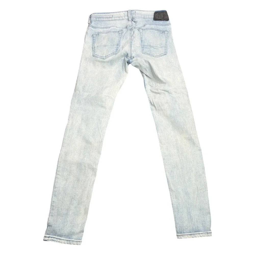PacSun Mens Active Stretch Skinny Jeans Light Wash Blue Denim Pants Size 29x28